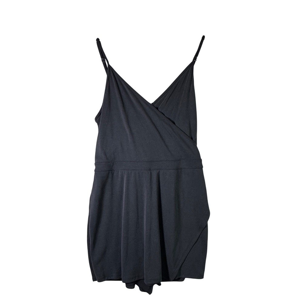 Abercrombie & Fitch Wrap Romper Skort Viscose Gray Medium NWT Summer Minimalist